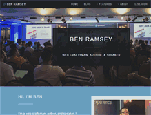 Tablet Screenshot of benramsey.com
